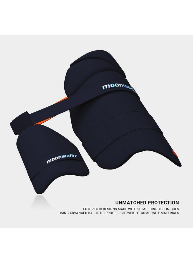 Moonwalkr moonwalkr Thigh Guard 2.0 Protective Gear for Batter’s Height (4’9”- 5’3”) Cricket Thigh Pad Cricket Accessories & Equipment Safeguarding Both Your Outer and Inner Thighs Blue (Small, Right Hand) - Image 5