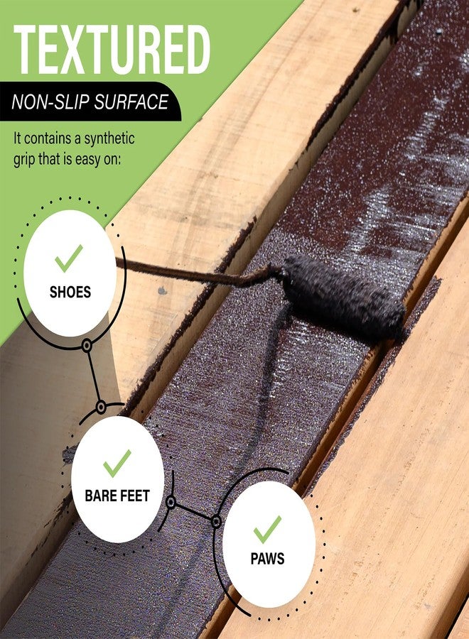 Slip Doctors Dura Grip Anti-Slip Paint for Concrete, Wood, Tile and Metal - Non-Skid Coating for Floor, Decking and Ramps - Quart (Black) - Image 5