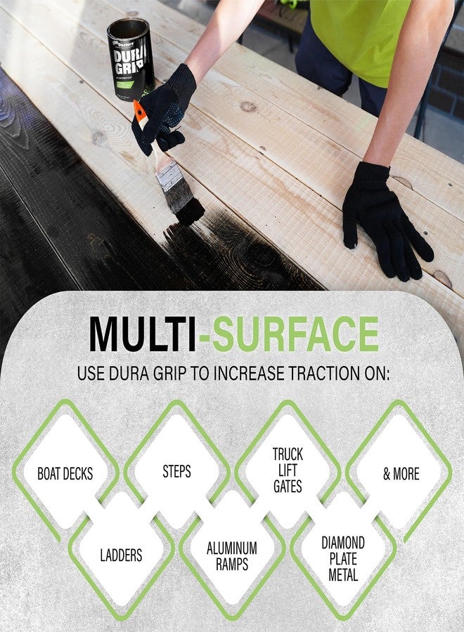 Slip Doctors Dura Grip Anti-Slip Paint for Concrete, Wood, Tile and Metal - Non-Skid Coating for Floor, Decking and Ramps - Quart (Black) - Image 3
