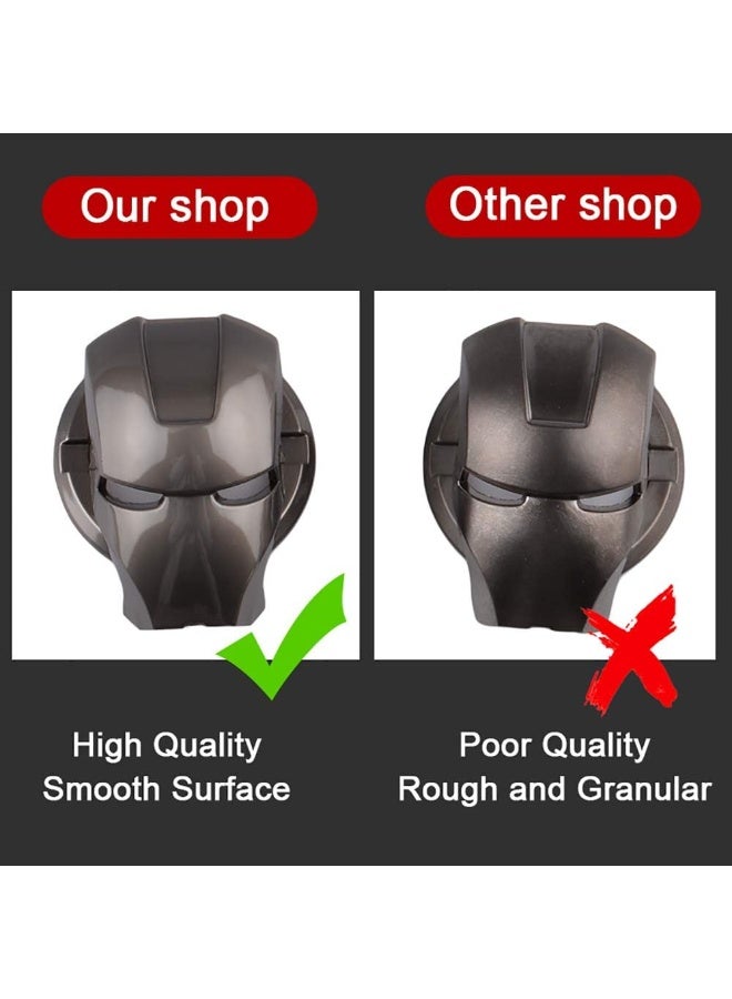 SHOWAY Ring Cover Iron Man Car Interior Parts, Auto Engine Ignition Start Stop Button Replacement-Start Stop Trim Protector Key Ring Circle  - Image 4