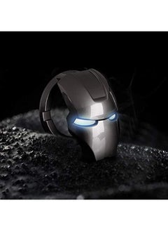 SHOWAY Ring Cover Iron Man Car Interior Parts, Auto Engine Ignition Start Stop Button Replacement-Start Stop Trim Protector Key Ring Circle  - Image 5
