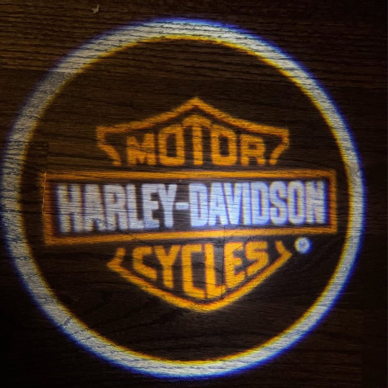 FRAM 2PCS Motorcycle Shadow Laser Projector LED Door Lights - Harley logo light â€“ Universal V-Twin Cruiser Fit, All Models & Years â€“ Motorcycle Enthusiast Gift - Image 4