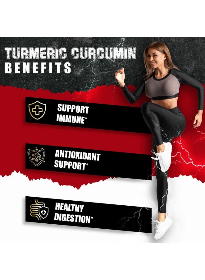 BMVINVOL Turmeric Curcumin Supplement - 95% Curcuminoids with Ginger, Apple Cider Vinegar, Black Pepper - 90 Count - 3 Month Supply - Image 5