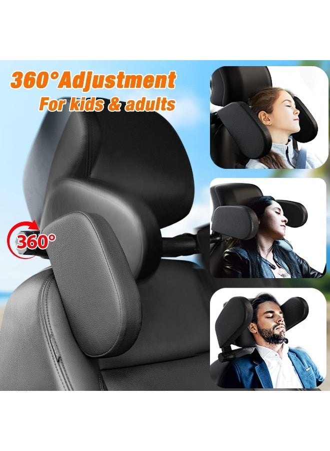 Heapany [Upgraded] Car Headrest Pillow, Head Support Neck Pillows, Roadpal Adjustable Sleeping Headrest for Kids Adults Travel - Image 3