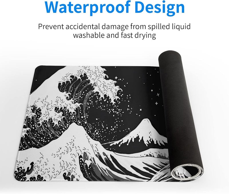 SYOSI Extended Gaming Mouse Pad, 31.5X11.8 Inch Large Mouse Mat Desk Pad, Long Computer Keyboard Mouse Mat Mousepad With 3Mm Non-Slip Base And Stitched Edge For Work, Game, Office, Home - Image 3