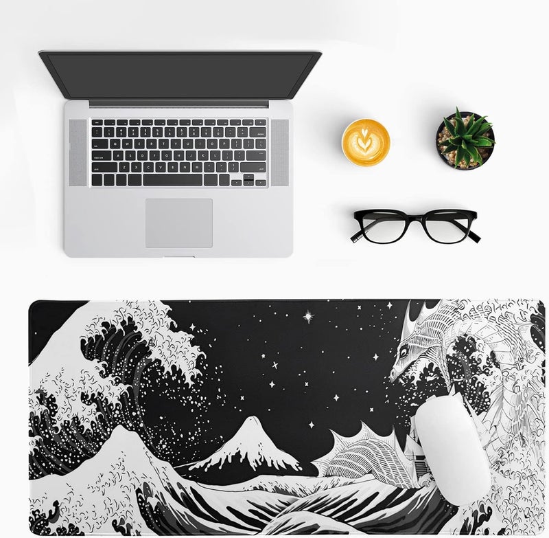 SYOSI Extended Gaming Mouse Pad, 31.5X11.8 Inch Large Mouse Mat Desk Pad, Long Computer Keyboard Mouse Mat Mousepad With 3Mm Non-Slip Base And Stitched Edge For Work, Game, Office, Home - Image 2