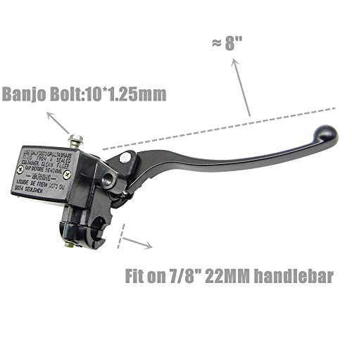OLIFANT Brake Master Cylinder Handle for Honda TRX 250 300 350 400 450 Foreman 500 Rubicon FourTrax 300 Rancher 350 420 Recon 250 Rincon Sportrax 7/8 ATV Hydraulic Brake Lever - Image 3