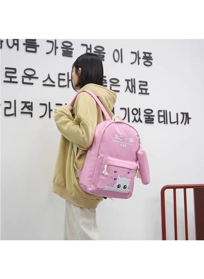 4-Piece Printed School Backpack Set - Image 3