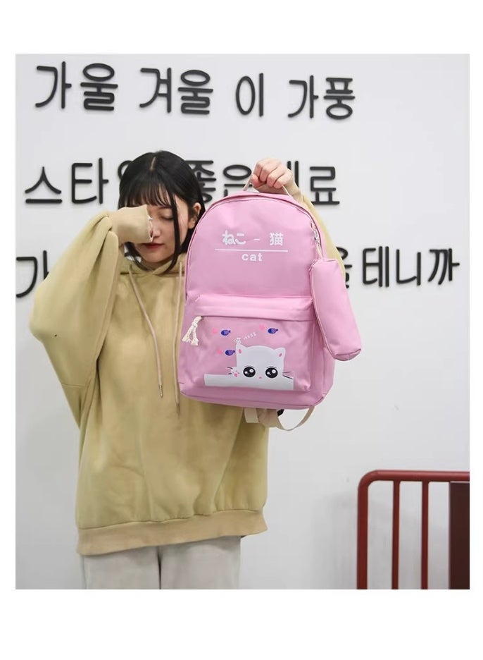 4-Piece Printed School Backpack Set - Image 5