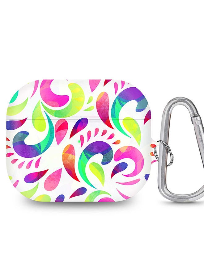 Stylizedd - StylePods Case for Airpods 3rd Gen Case With Anti-Lost Keychain - Floral Blast - Image 1