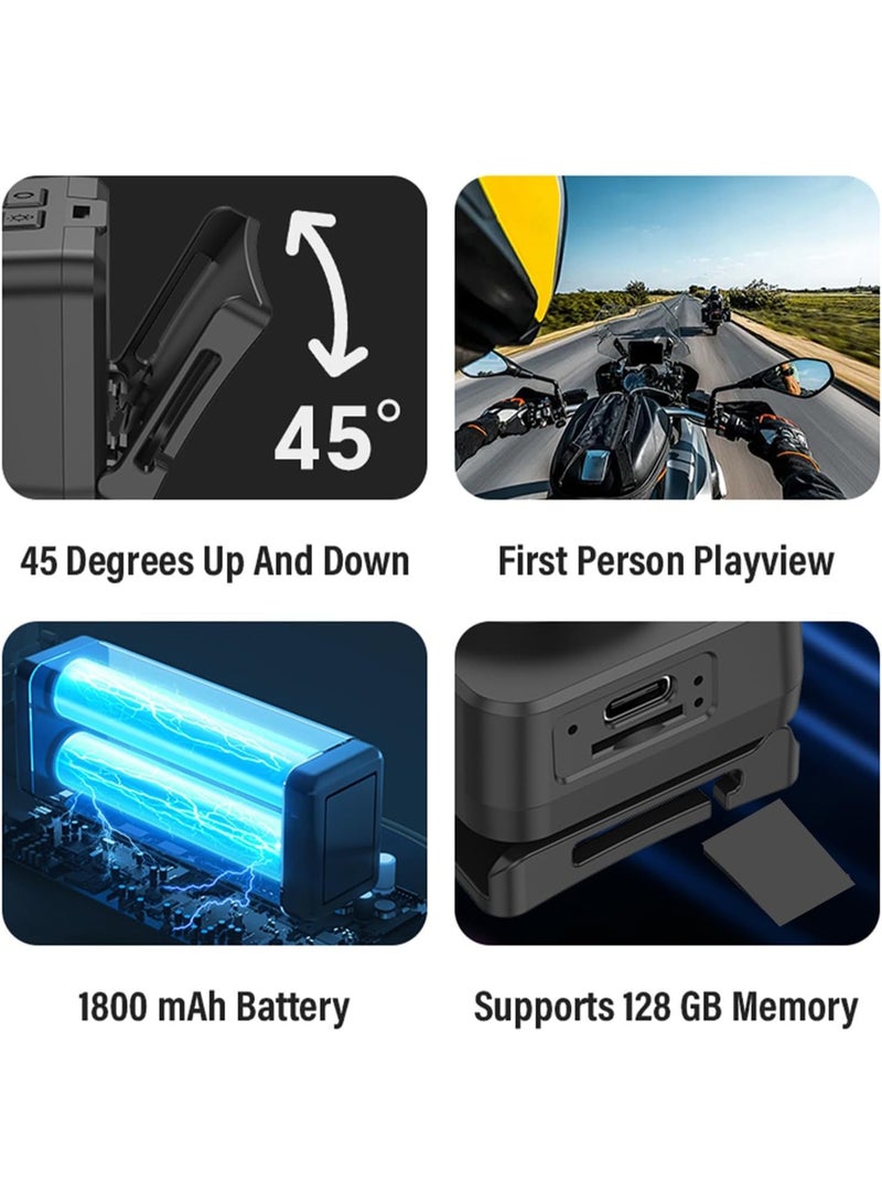 Head-Mounted 1080P HD Action Camera with LED Headlamp for Night Activities - Image 5