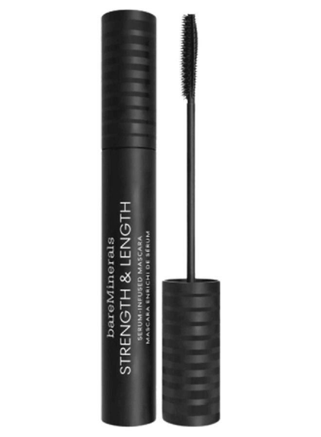 bareMinerals BAREMINERALS Strength & Length Serum-Infused Mascara, Extreme Black, 8ml 