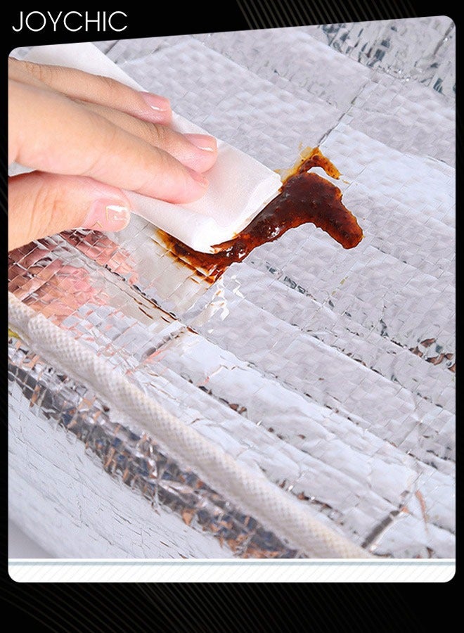 Joychic Lovely Cartoon Duck Design Lunch Bag Aluminum Foil Heat Preservation Canvas Bento Bag for Men Women School Office Outdoor Picnic - Image 5