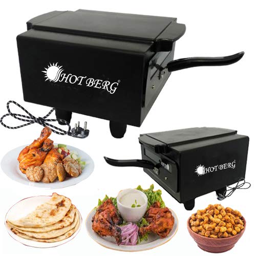 HOTBERG Hot Berg14 Inches Heavy Weight Electric Tandoor with Pizza CutterRecipe BookNonstick SheetGrill4 SkewersGloveSize Medium  - Image 4