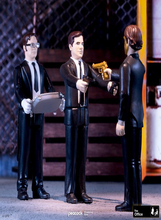 Super7 The Office Threat Level Midnight Dwight Schrute as Samuel L. Chang 3.75 in Reaction Figure - Image 5