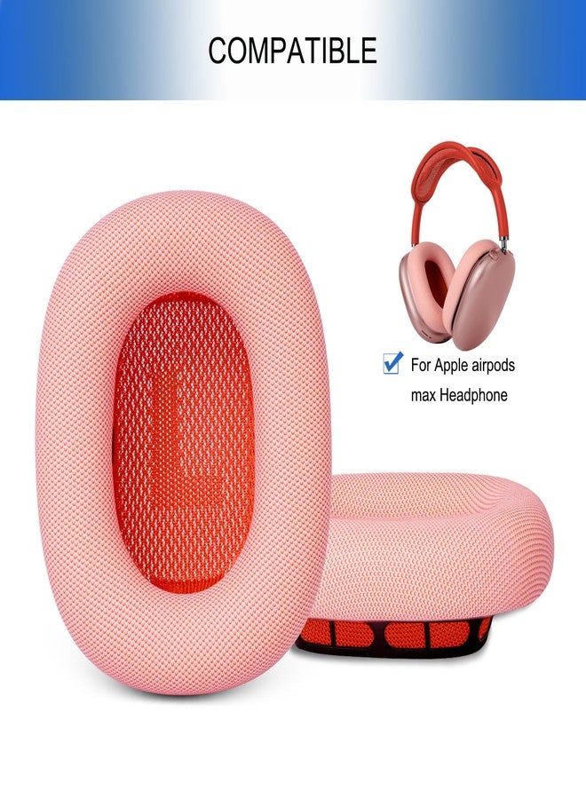 G GVOEARS وسائد أذن بديلة من G GVOEARS لسماعات AirPods Max - وسائد أذن مطورة لسماعات Apple AirPods Max، غطاء أكواب الأذن للتمارين الرياضية (وردي) - Image 2
