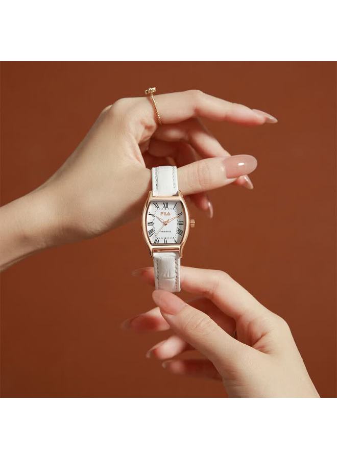 Fila Vintage Minimalist Barrel-shaped Watch Case, Women's Elegant Wrisch 6569 - Image 4