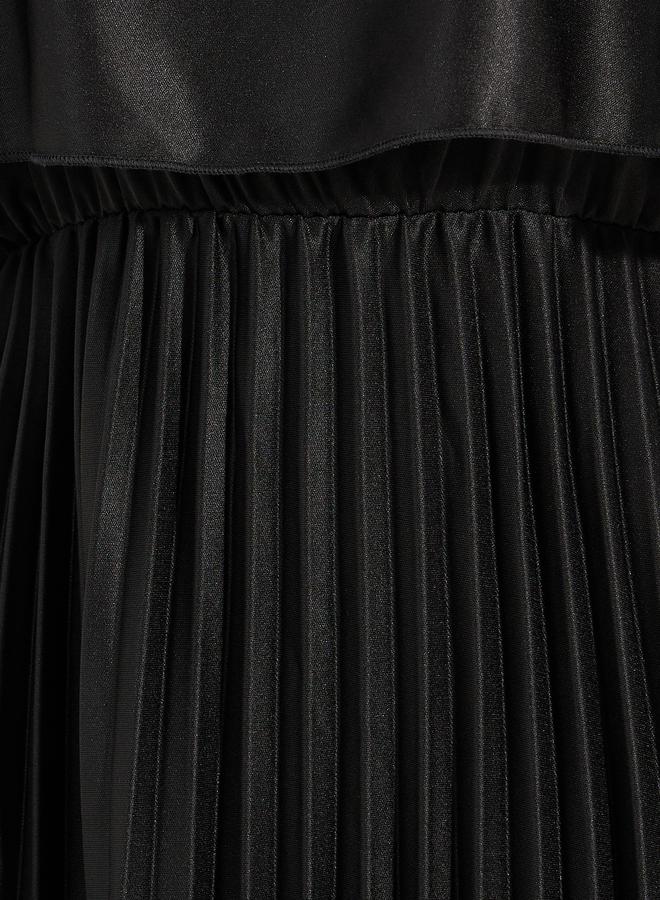 Styli Strappy Pleated Overlay Maxi Dress - Image 3