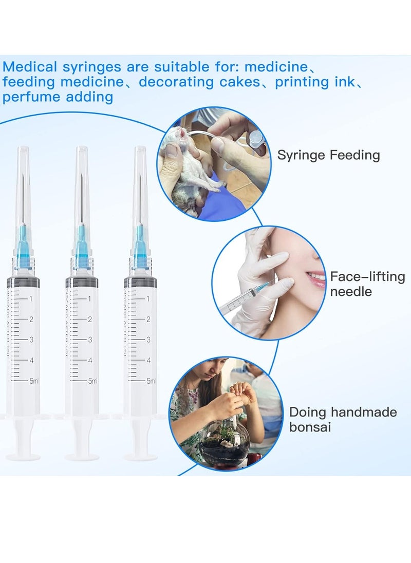 Generic Medical Disposable Syringe 5 ml With Needle, Individually Sealed (Box 100 Pieces)  - Image 2