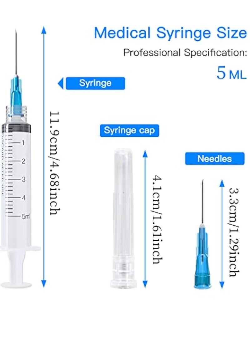 Generic Medical Disposable Syringe 5 ml With Needle, Individually Sealed (Box 100 Pieces)  - Image 3