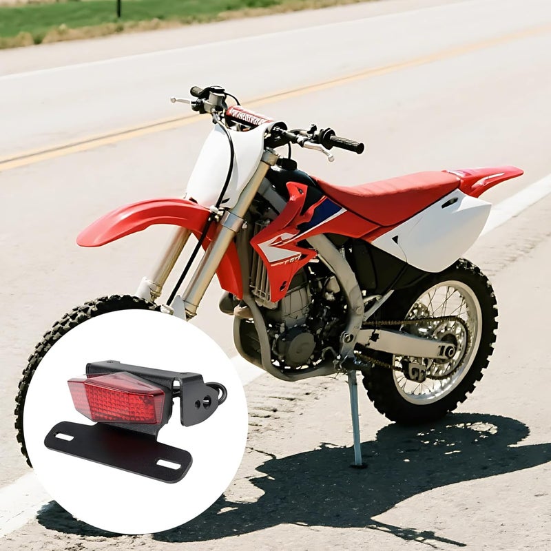 مجموعة إزالة مصباح الذيل للدراجة النارية Drz400E/S/Sm مع قوس ألومنيوم أحمر، مصباح لوحة الترخيص، تصميم ذيل قصير، تركيب سريع - Image 5