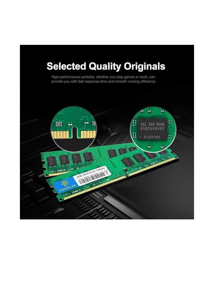 Generic Rasalas PC3L-12800U 8GB 2X 4GB DDR3 1600 RAM 8GB PC3L 12800 DDR3 8GB 2Rx8 DDR3 Udimm 1.35V CL11  - Image 5