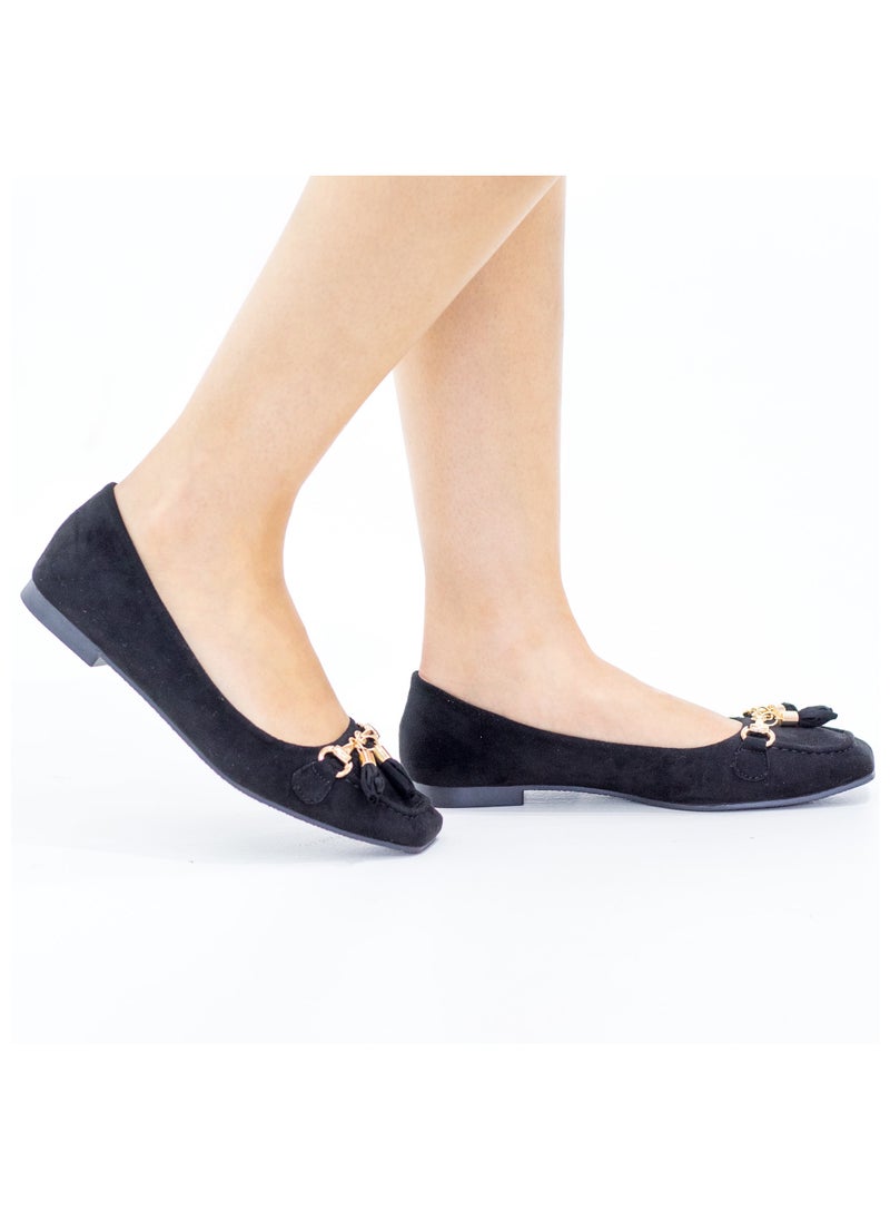 Laurel tassel trim faux leather flat shoes black - pzsku/Z5E8CBAF95A331BA04CFBZ/45/_/1707144838/21e3f55c-6da3-46f1-b7a9-d68127505ea5