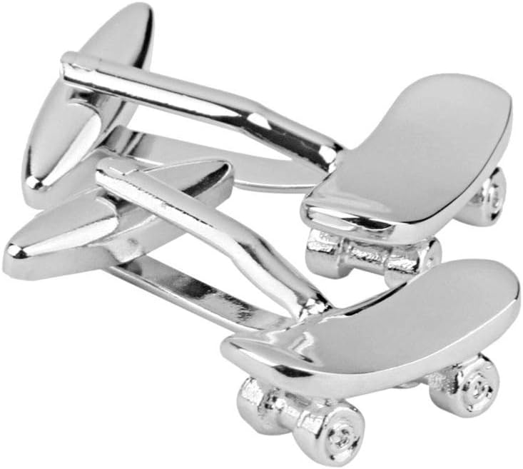 Vcufflinks Skateboard Skateboarder Pair Cufflinks - Image 2