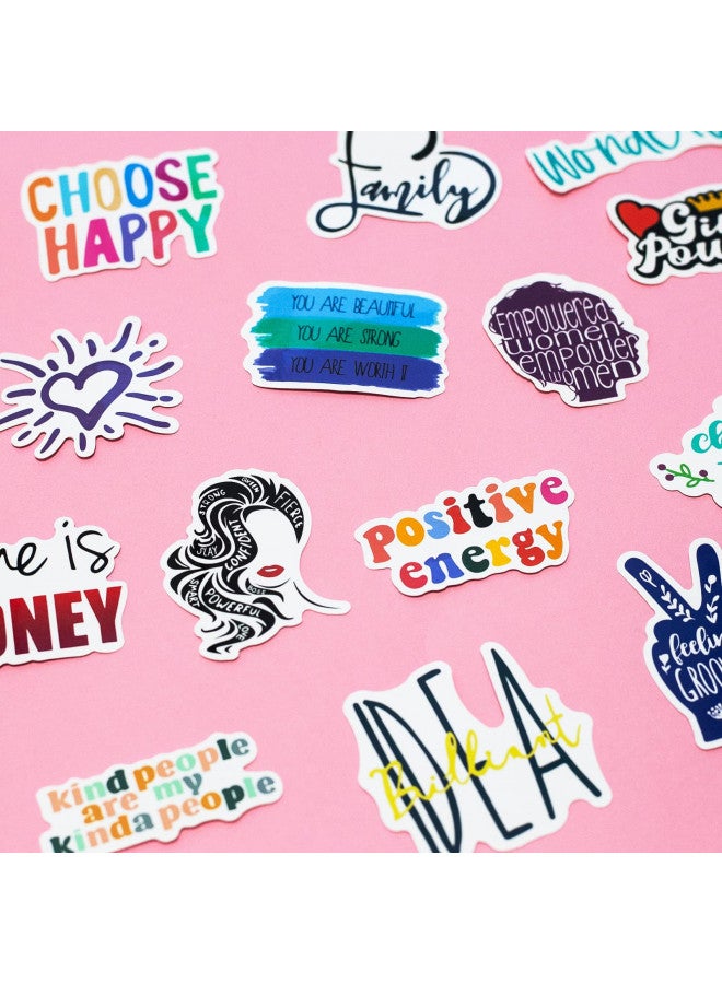 CoCube+ 100 PCS Inspirational Quote Stickers,Motivational Stickers for Adults Teens Students,Inspirational Stickers for Vision Board Journaling Scrapbooking Water Bottles - Image 2