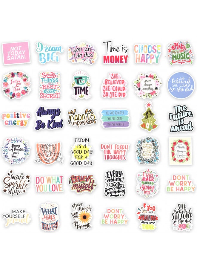 CoCube+ 100 PCS Inspirational Quote Stickers,Motivational Stickers for Adults Teens Students,Inspirational Stickers for Vision Board Journaling Scrapbooking Water Bottles - Image 3