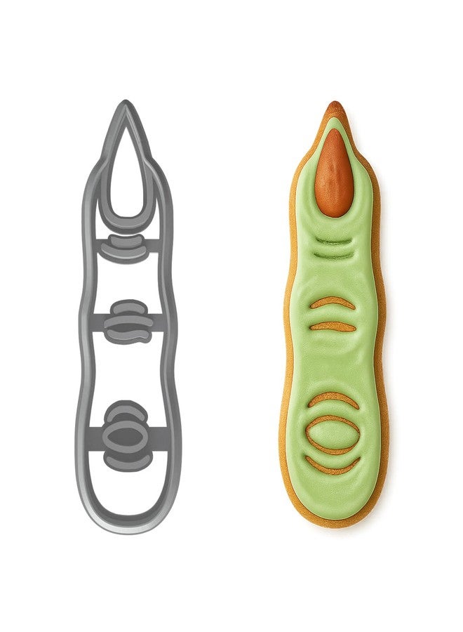 Mighty Gadget Witch Finger Cookie Cutter & Stamp - 4x1.16" "Spooky Fun" for Halloween Baking (Random Color) - Image 1