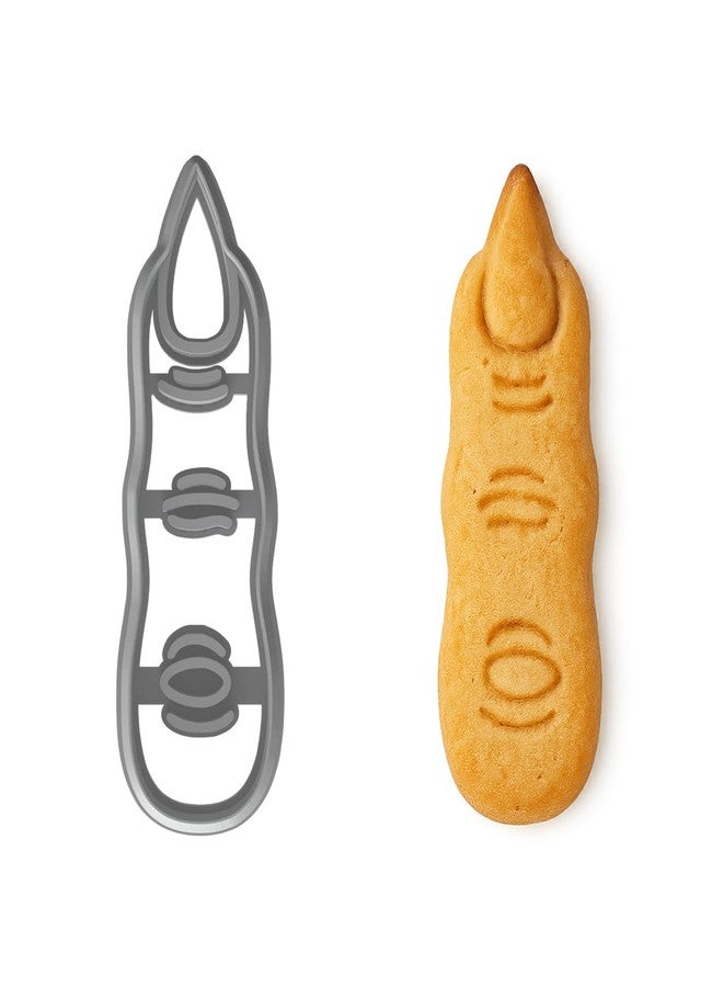 Mighty Gadget Witch Finger Cookie Cutter & Stamp - 4x1.16" "Spooky Fun" for Halloween Baking (Random Color) - Image 2
