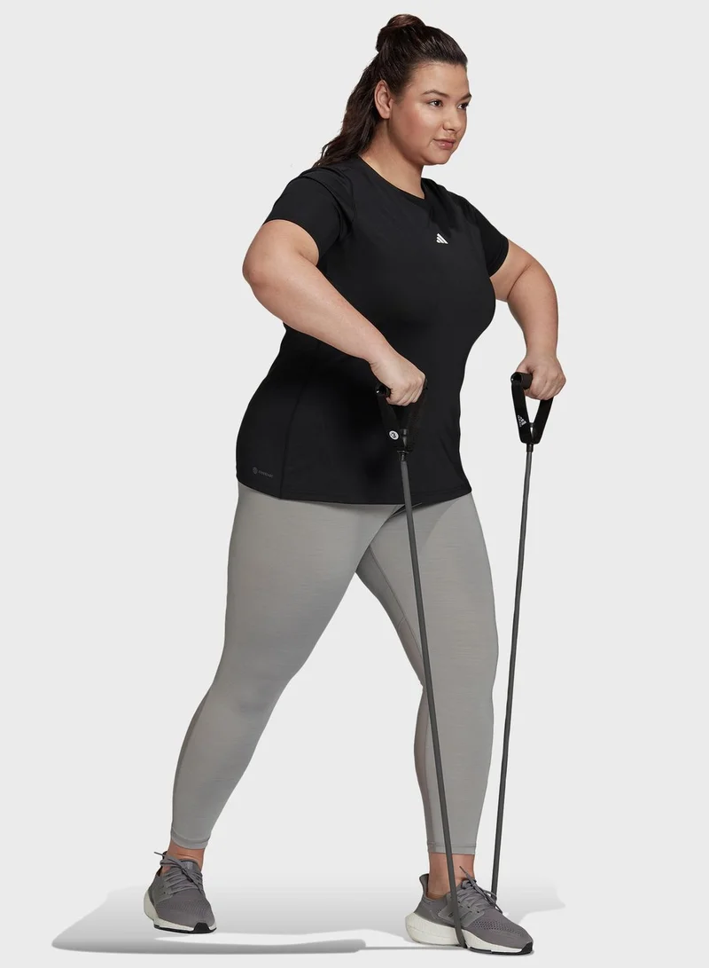 Adidas Techfit Short Sleeve Training T-Shirt (Plus Size)