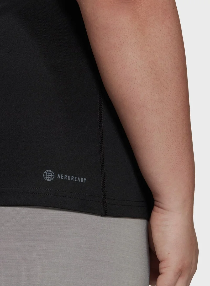 Adidas Techfit Short Sleeve Training T-Shirt (Plus Size)