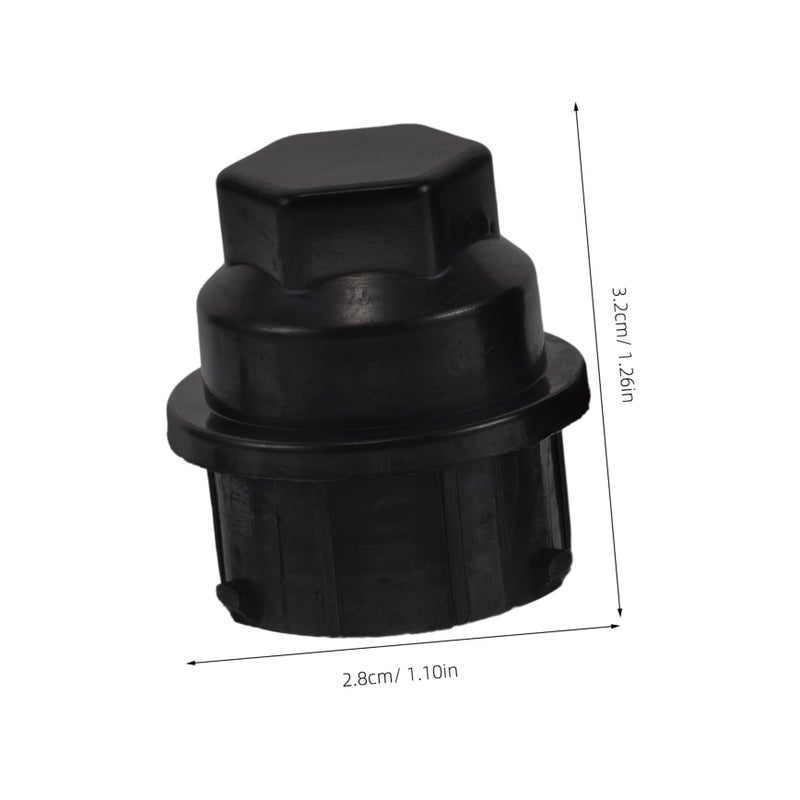 10Pcs Black Plastic Wheel Lug Nut Covers For Car Tires Easy Installation Fit Protects - Image 3