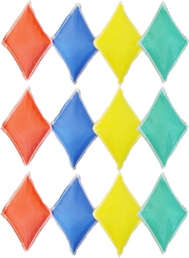 GSi Kids Play Equipment - Mini Bean Bags Cotton/Nylon 12 pack & Rainbow Play Parachute for Physical Education, Cooperative Games, Gymnastics, Outdoor & Classroom Activities, for Ages 4 Years and Older - Image 2