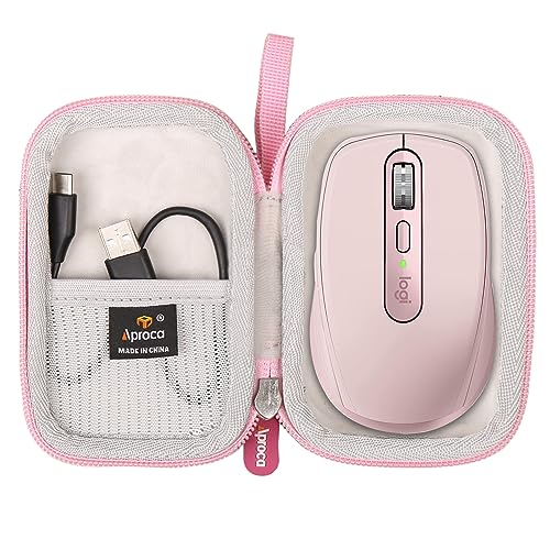 Aproca Pink Portable Hard Storage Case, for MX Anywhere 3S / MX Anywhere 3 / Anywhere 2 Compact Performance Mouse - Image 1