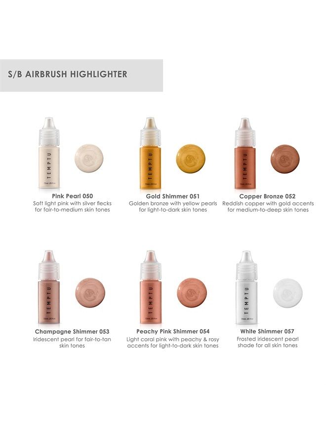 Temptu S/B Airbrush Highlighter , White Shimmer , 1 Fl Oz - Image 3