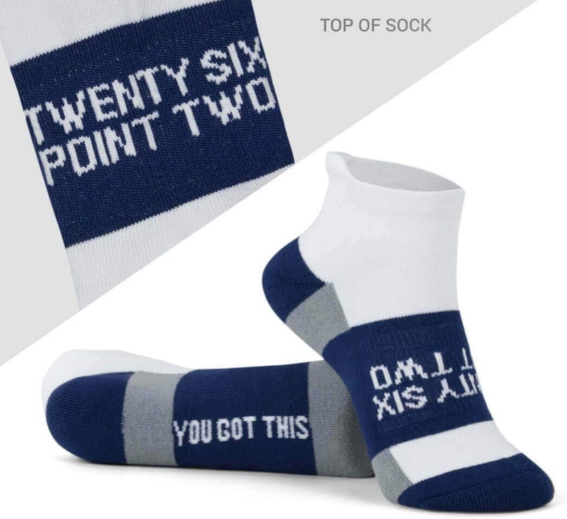 Gone For a Run Inspirational Ankle Socks for Women - Affirmation - Fun Running Socks - Runners Gifts & Motivation - Image 2