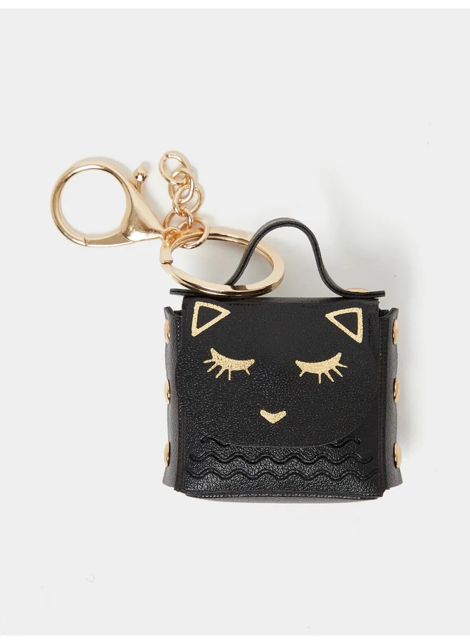 Styli Styli Cat Print Coin Purse Key Chain