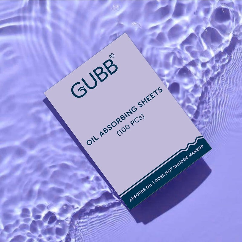 GUBB Blotting Paper for Oily Skin  100 Oil Absorbing Sheets For Men  Women  Doesnt Smudge Makeup  Oil Blotting Sheets for Face  PocketSized Oil Blotting Papers for OnTheGo Use  Assorted - Image 2