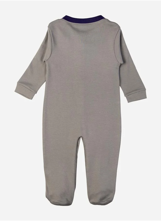 Babies Basic Printed Sleepsuit with Snap Button by Styli