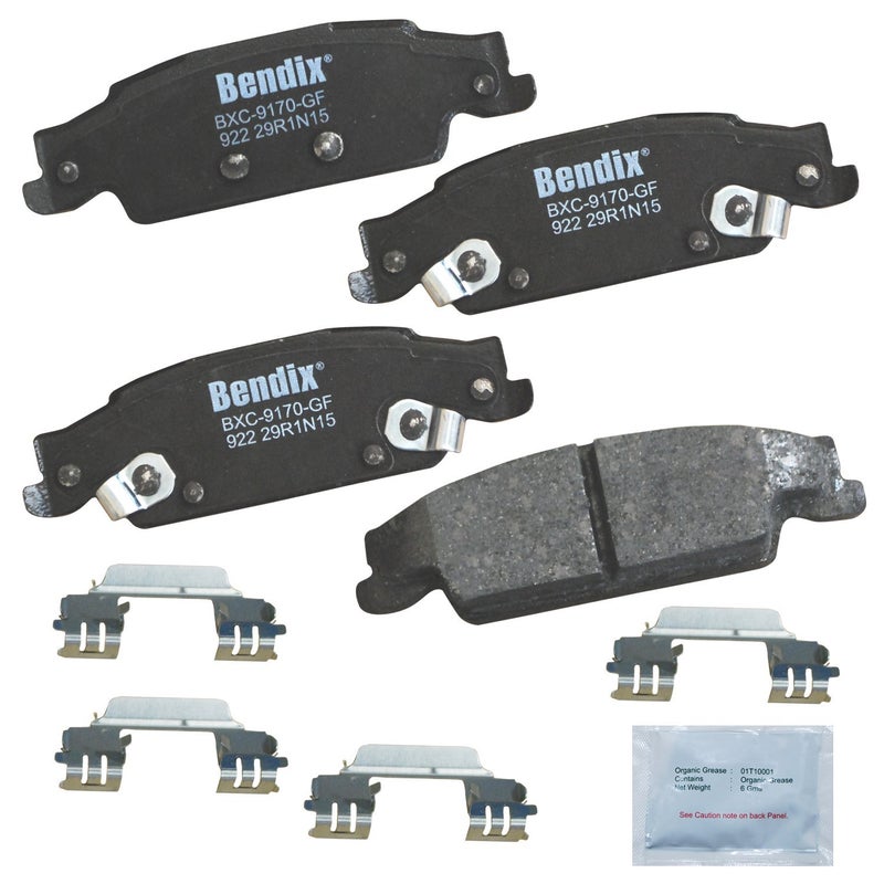 Bendix Priority1 CFC922 Ceramic Rear Brake Pads for Cadillac CTS 2007-2003, STS 2011-2005, Pontiac Grand Prix 2008-2005 - Image 4