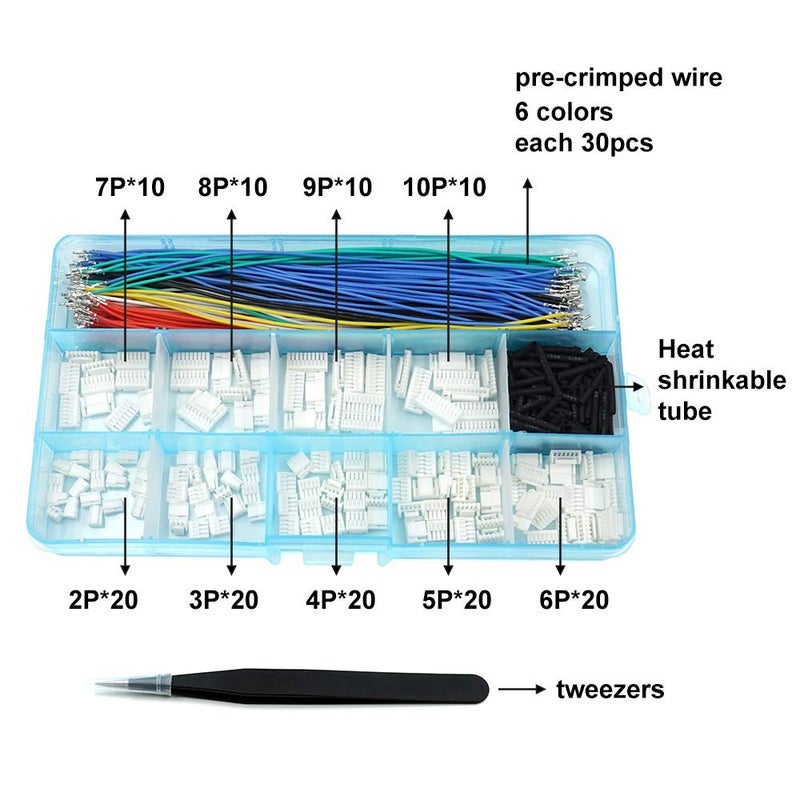 elechawk GH1.25 Connectors and Pre-Crimped Silicone Cables Compatible with JST GH 1.25mm for Pixhawk 6C 6X Pixhawk 4 15cm Wires - Image 2
