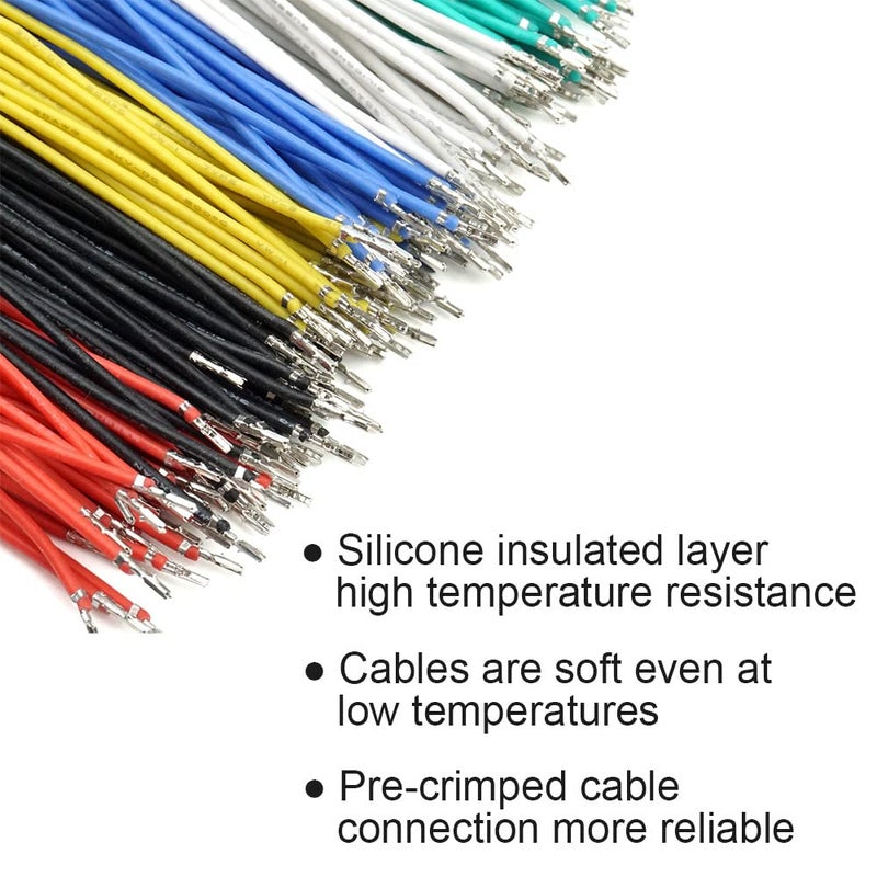 elechawk GH1.25 Connectors and Pre-Crimped Silicone Cables Compatible with JST GH 1.25mm for Pixhawk 6C 6X Pixhawk 4 15cm Wires - Image 4