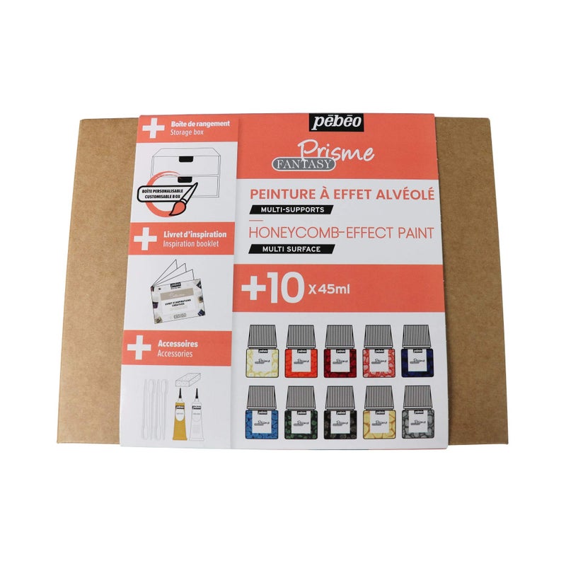 Pebeo 758431 Fantasy Prisme Collection Set, Assorted, 10X45ML - Image 4