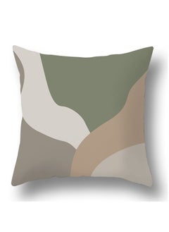 Y&D Green botanical abstract geometric print pillowcase pillow cover 45*45cm 