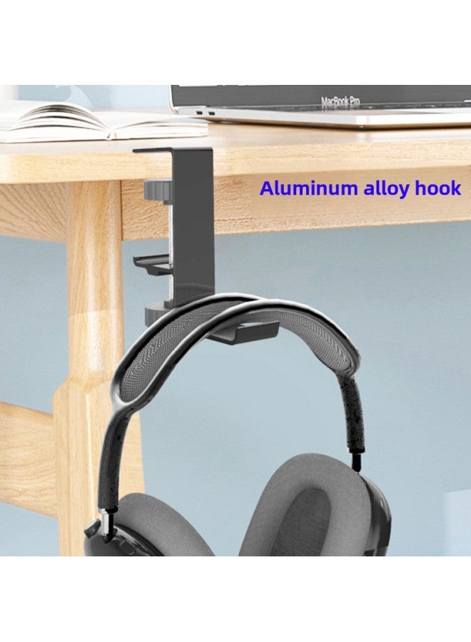 Punch-free Earphone Bracket Hanger Under Table Hook Bracket Headset Earphone Rack Bag Backpack Handbag Hook-Color:Z20 Hook Silver  - Image 2