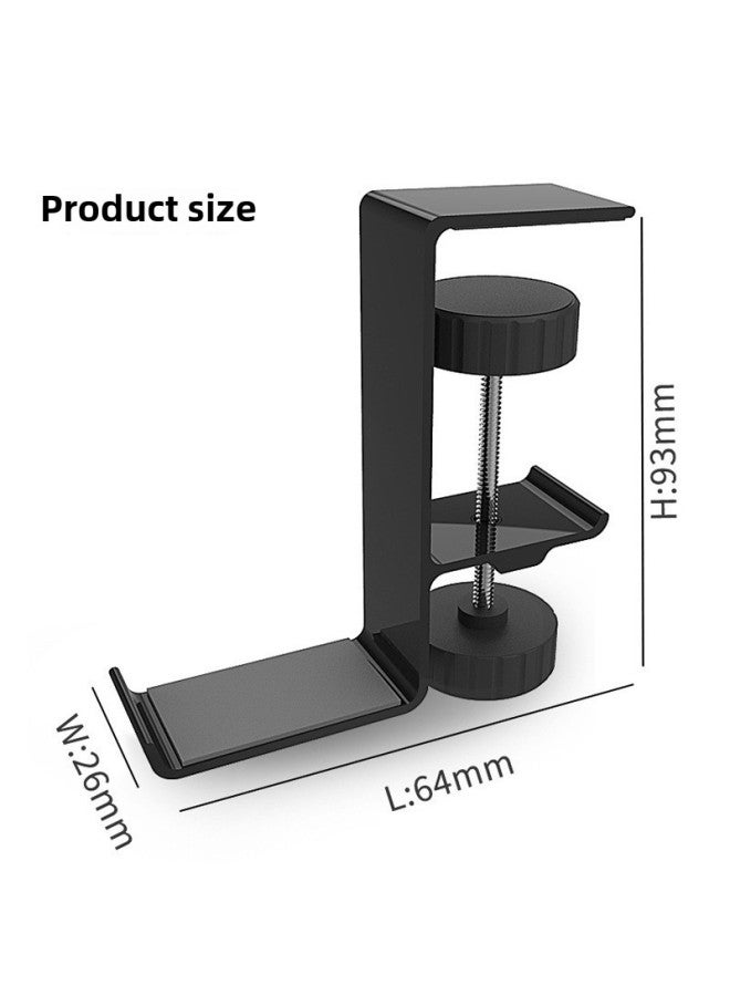 Punch-free Earphone Bracket Hanger Under Table Hook Bracket Headset Earphone Rack Bag Backpack Handbag Hook-Color:Z20 Hook Silver  - Image 3