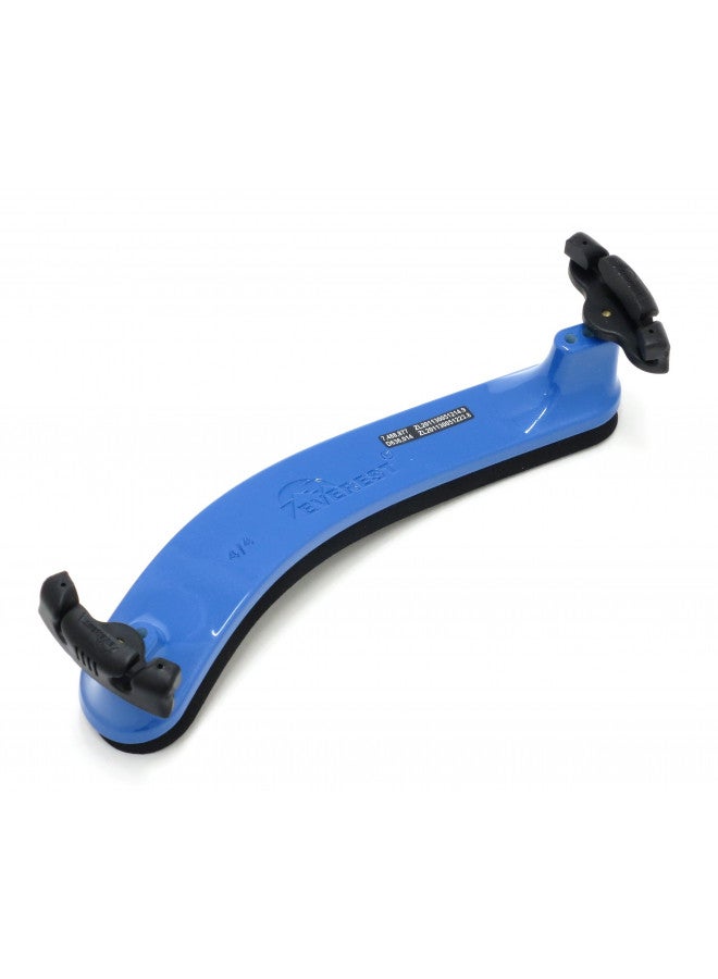 Everest EVEREST Spring Collection Violin Shoulder Rest 4/4, Blue - Image 1